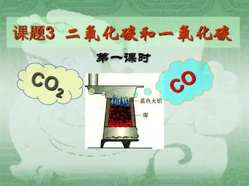课题3二氧化碳和一氧化碳(第一课时)课件
