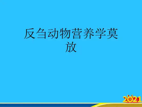 反刍动物营养学莫放常用资料