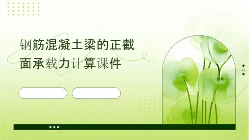 钢筋混凝土梁的正截面承载力计算课件