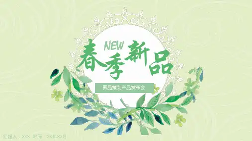 新品策划产品发布会PPT模板