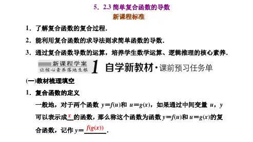 高中数学选择性必修二(人教版)《5.2.3  简单复合函数的导数》课件
