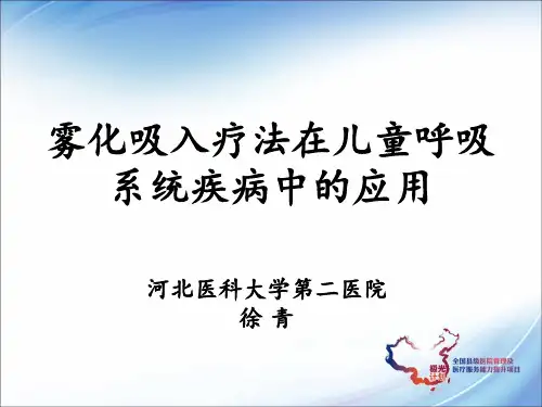 雾化吸入疗法ppt课件