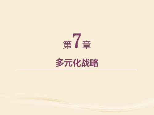 第7章多元化战略《战略管理》