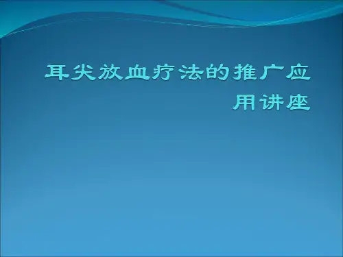 耳尖放血ppt课件