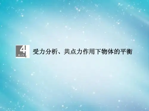 【高考调研】2014届高考物理一轮复习 2-4受力分析、共点力作用下物体的平衡课件