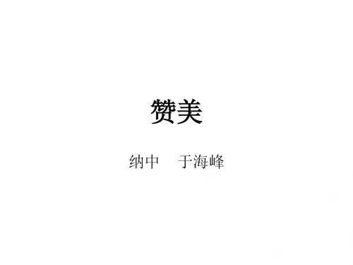 赞美