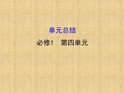 高考政治一轮复习1.4发展社会主义市抄济单元总结名师课件新人教版必修