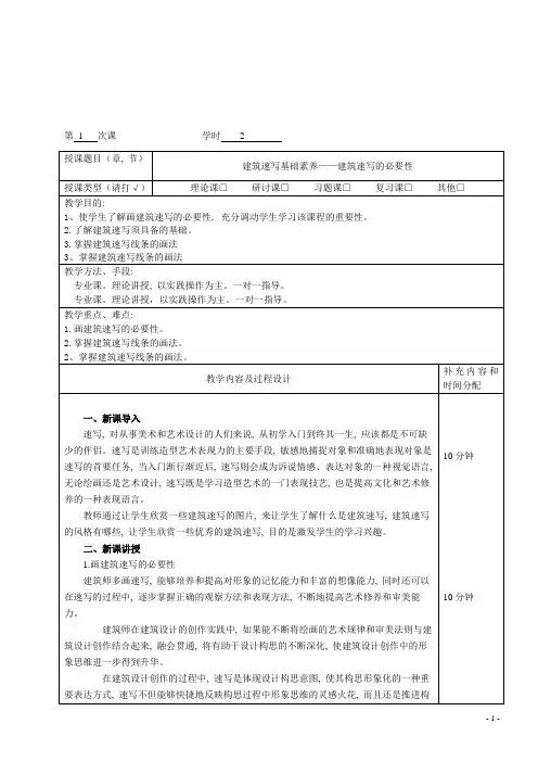 建筑速写_精品文档