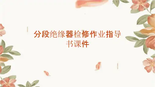 分段绝缘器检修作业指导书课件