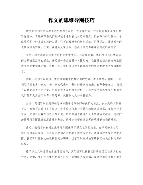 作文的思维导图技巧