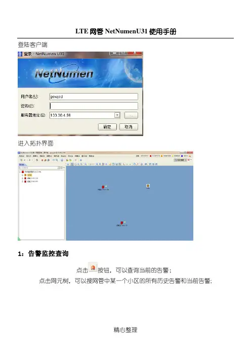 中兴LTE U31网管常用操作办法