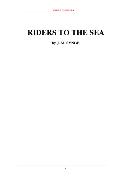 英语阅读-英文原著-RIDERS TO THE SEA(葬身海底)