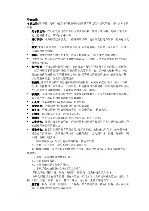 脊索动物