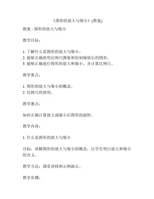 《图形的放大与缩小》(教案)