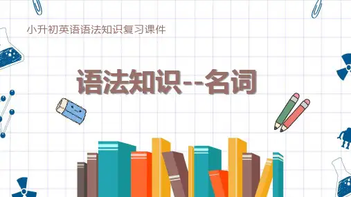 小升初英语复习《名词》课件