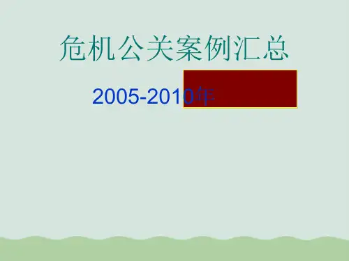 危机公关以及案例分析课件PPT(共33页)