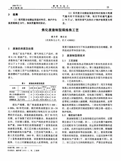 焦油渣制型煤