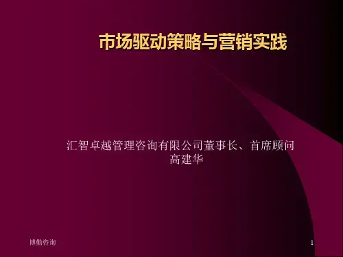 市场驱动策略与营销实践PPT