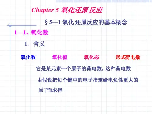 第五章氧化还原反应 (3)