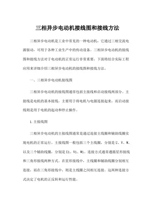 三相异步电动机接线图和接线方法