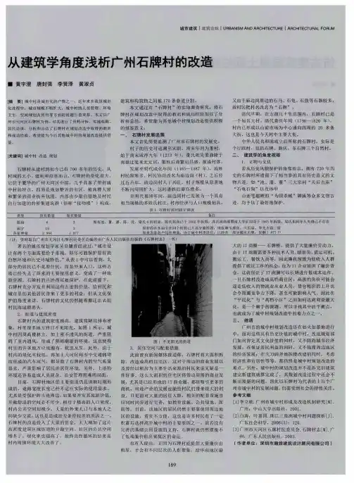 从建筑学角度浅析广州石牌村的改造