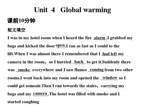 高考英语复习课件：选修6Unit4《Global warming》(新人教版)
