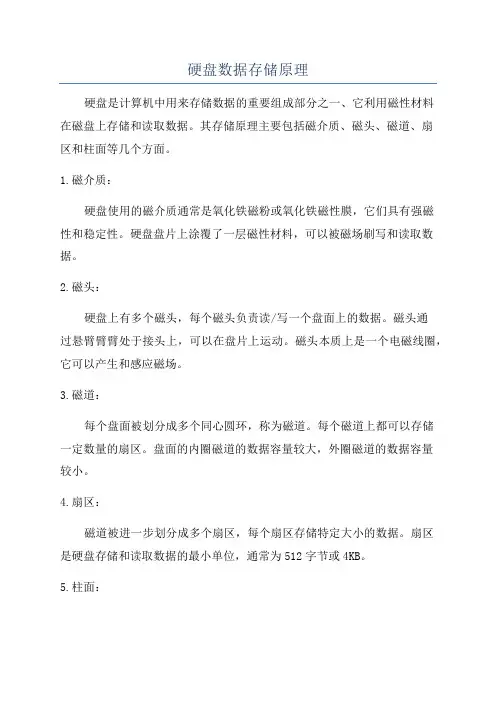 硬盘数据存储原理