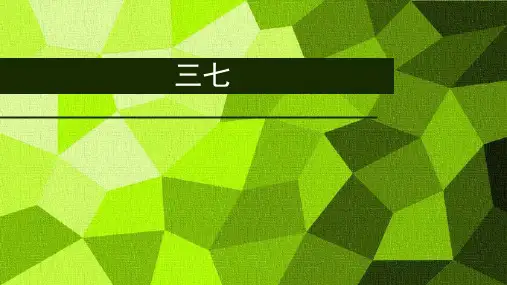 三七药理PPT