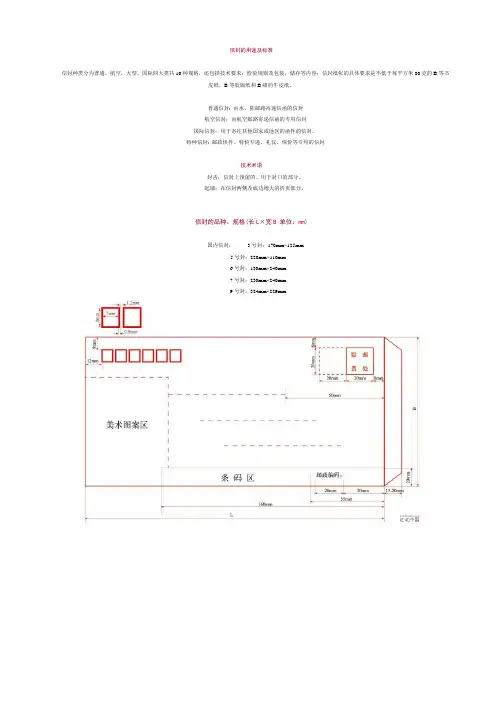 信封的用途及标准