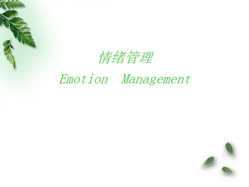 情绪管理曾仕强PPT课件