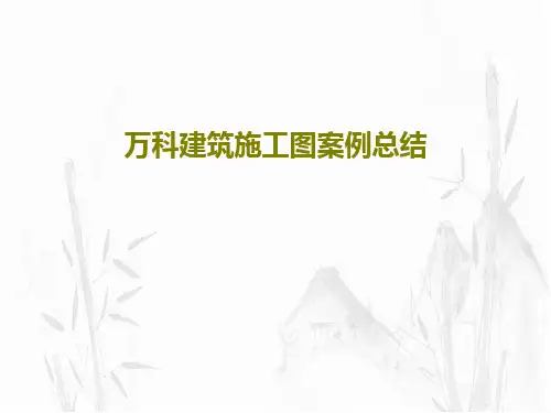 万科建筑施工图案例总结共51页文档