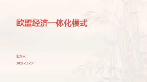 欧盟经济一体化模式