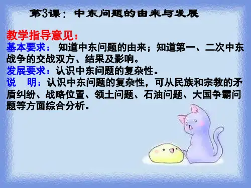 2023课标实验版选修3《中东问题的由来与发展》ppt2