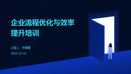 企业流程优化与效率提升培训ppt
