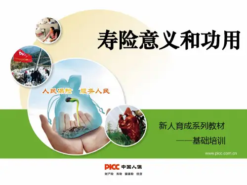 3寿险的意义与功用