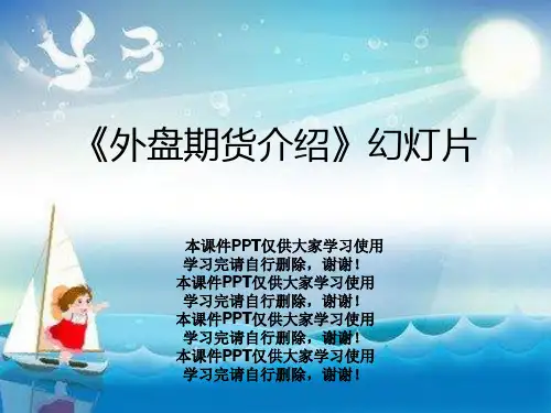 《外盘期货介绍》幻灯片