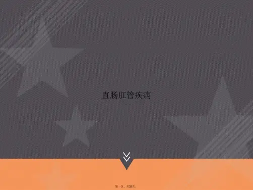 直肠肛管疾病2讲课文档