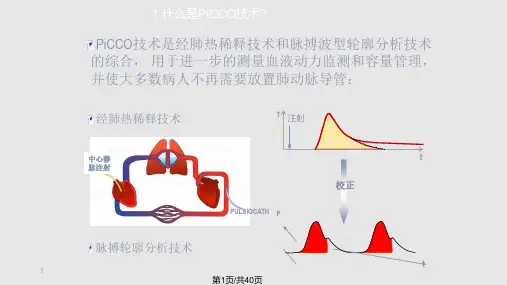 PiCCO血流动力学监测PPT课件