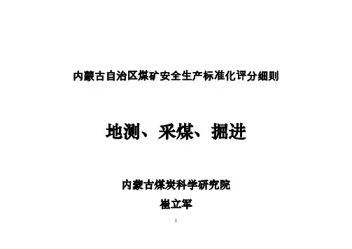 煤矿安全生产标准化评分细则-地测、采掘
