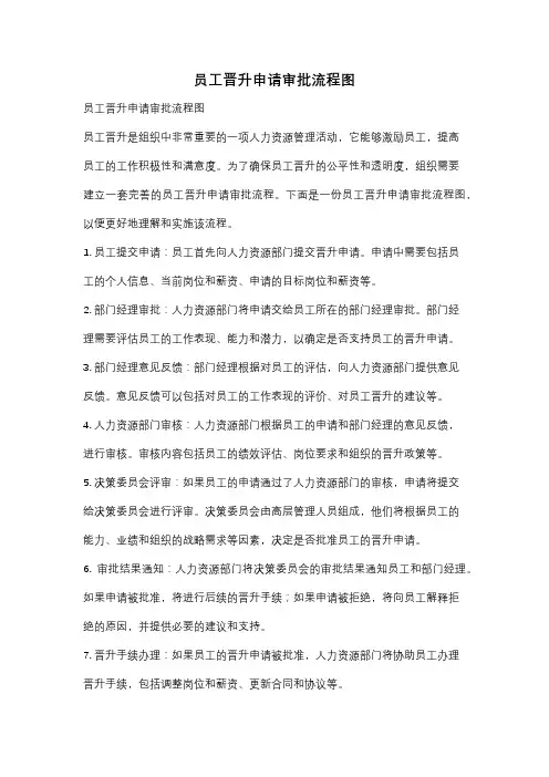 员工晋升申请审批流程图