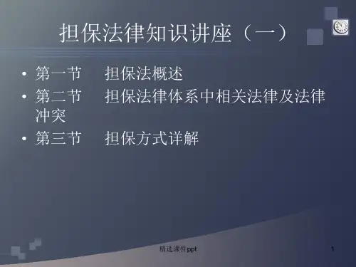担保法律知识讲座(一)ppt课件