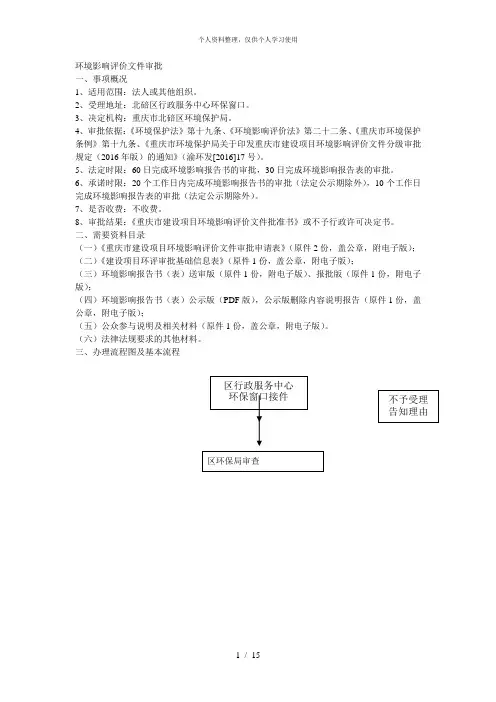 环境影响评价文件审批