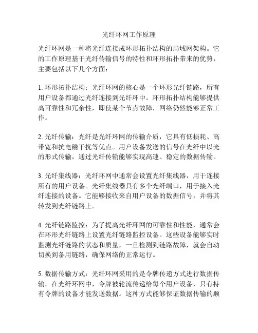 光纤环网工作原理