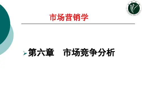 第六章市场竞争分析ppt课件