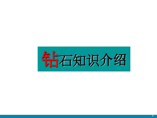 钻石知识培训
