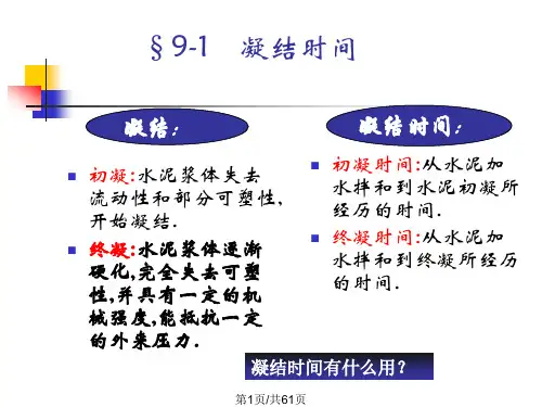 硅酸盐水泥的性能PPT课件