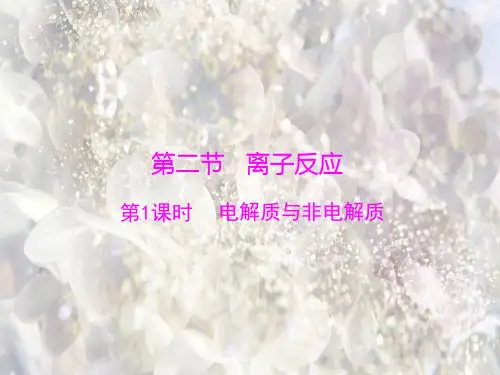 电解质与非电解质PPT教学课件