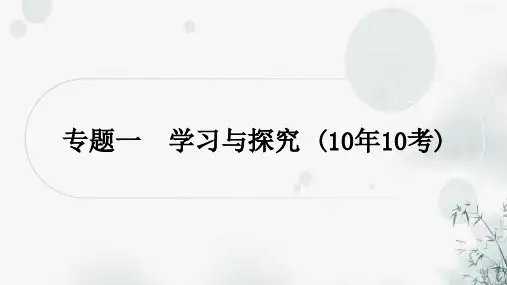 中考语文复习综合学习专题一学习与探究课件