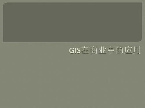 GIS在商业中的应用