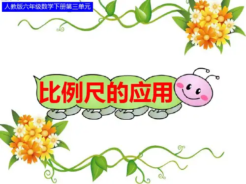 比例尺的应用(例2、例3)  相